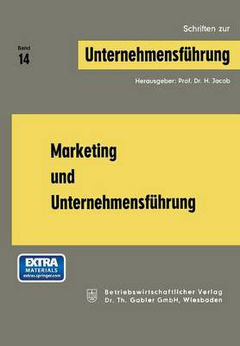 Cover image for Marketing Und Unternehmensfuhrung