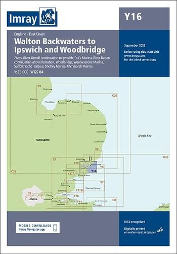 Cover image for Imray Chart Y16: Walton Backwaters to Ipswich and Woodbridge