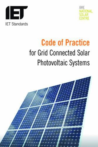 Cover image for Code of Practice for Grid-connected Solar Photovoltaic Systems: Design, specification, installation, commissioning, operation and maintenance