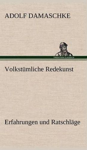 Cover image for Volkstumliche Redekunst