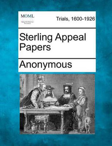 Cover image for Sterling Appeal Papers