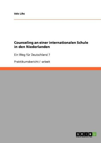 Cover image for Counseling an Einer Internationalen Schule in Den Niederlanden