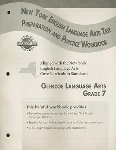 Cover image for Glencoe Literature: Reading with Purpose, Grade 7, New York English/Language Arts Exam Test Preparation and Practice Workbook