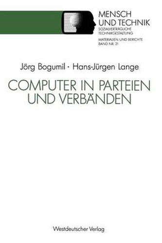 Cover image for Computer in Parteien Und Verbanden