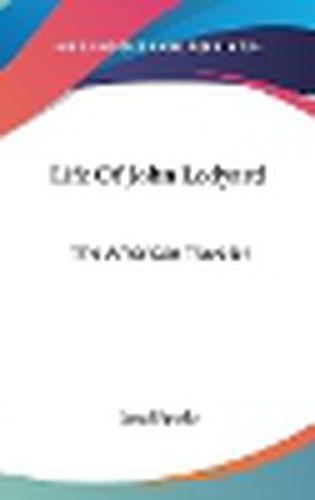 Cover image for Life of John Ledyard: The American Traveler