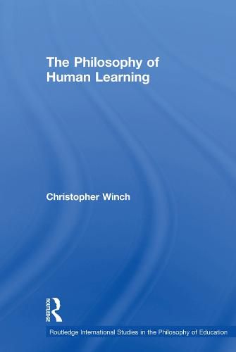 Cover image for The Philosophy of Human Learning