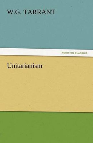 Cover image for Unitarianism