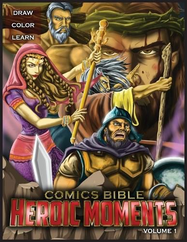 Cover image for Comics Bible Heroic Moments Vol. 1: Coloring Book