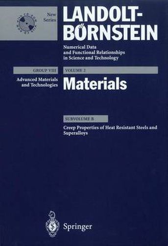 Cover image for Creep Properties of Heat Resistant Steels and Superalloys