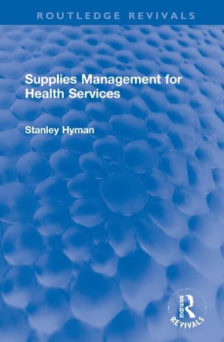 Cover image for Supplies Management for Health Services