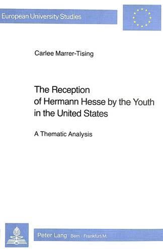 Cover image for Reception of Hermann Hesse by the Youth in the United States: A Thematic Analysis