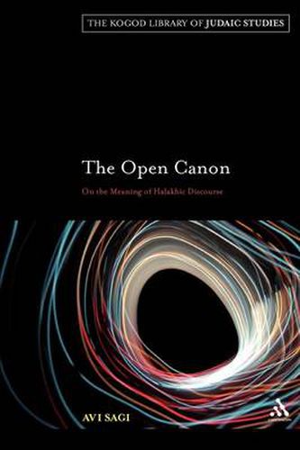 Cover image for The Open Canon: On the Meaning of Halakhic Discourse