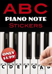 Cover image for A B C Piano Note Stickers