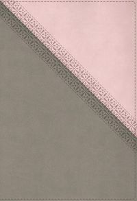 Cover image for NIV Application Bible, Large Print, Leathersoft, Pink/Gray, Red Letter, Thumb Indexed, Comfort Print