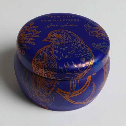 Cover image for Jane Austen: Know Your Own Happiness Scented Tin Candle (3oz)