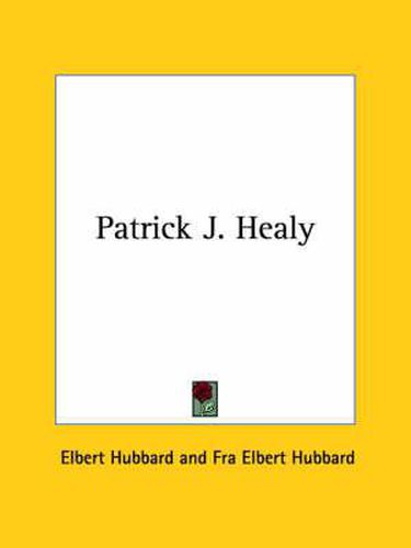 Cover image for Patrick J. Healy