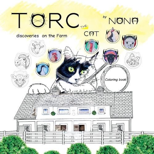 Cover image for TORC the CAT discoveries on the Farm Coloring Book