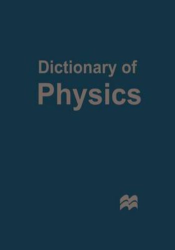 Cover image for Dictionary of Physics