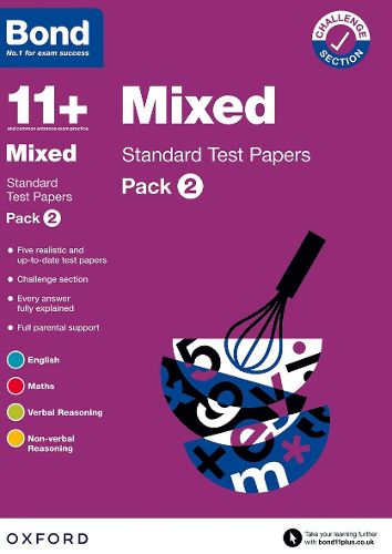 Cover image for Bond 11+: Bond 11+ Mixed Standard Test Papers: Pack 2