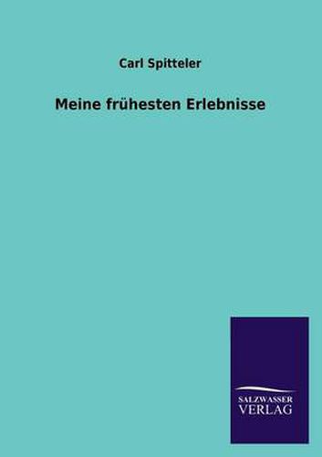 Cover image for Meine Fruhesten Erlebnisse