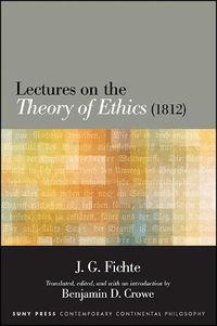 Cover image for Lectures on the Theory of Ethics (1812)