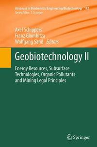 Cover image for Geobiotechnology II: Energy Resources, Subsurface Technologies, Organic Pollutants and Mining Legal Principles