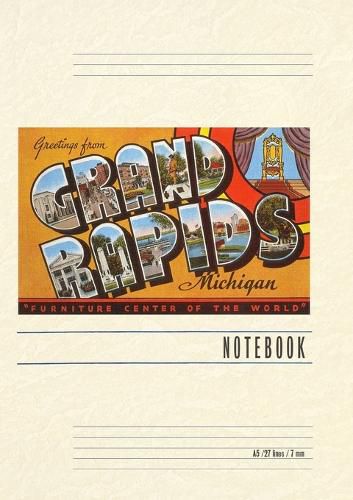 Cover image for Vintage Lined Notebook Greetings from Grand Rapids