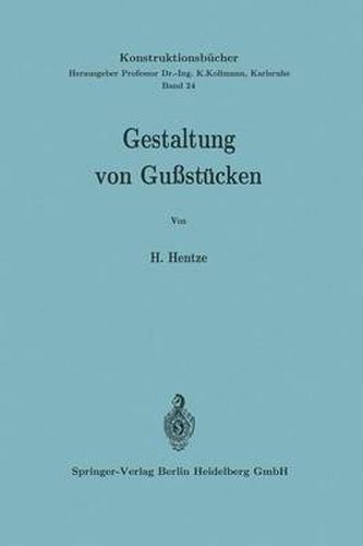 Cover image for Gestaltung Von Gussstucken