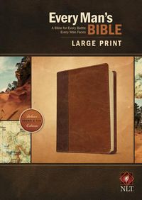 Cover image for NLT Every Man's Bible Large Print Tutone Brown/Tan