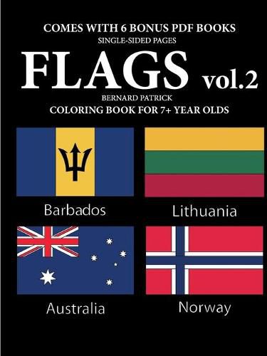 Cover image for Coloring Books for 7+ Year Olds (Flags vol. 2)