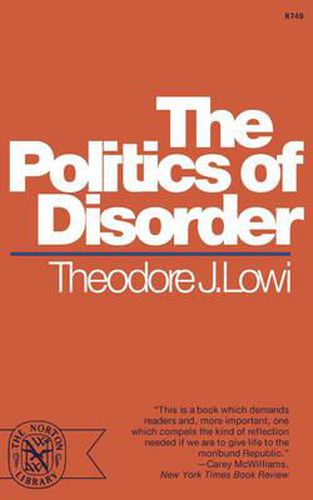 Cover image for The Politics of Disorder