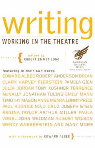 Writing: Working in the Theatre