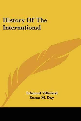 Cover image for History of the International