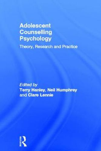 Cover image for Adolescent Counselling Psychology: Theory, Research and Practice