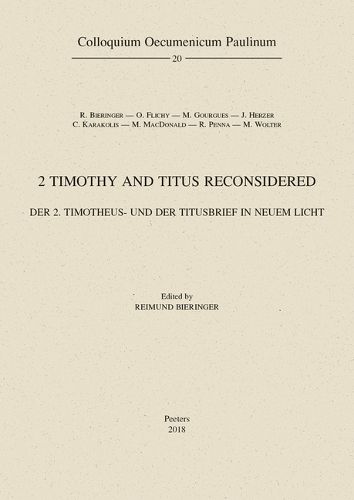 Cover image for 2 Timothy and Titus Reconsidered: Der 2. Timotheus- und der Titusbrief in neuem Licht