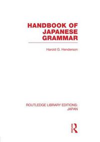 Cover image for Handbook of Japanese Grammar