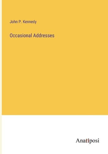 Cover image for Occasional Addresses