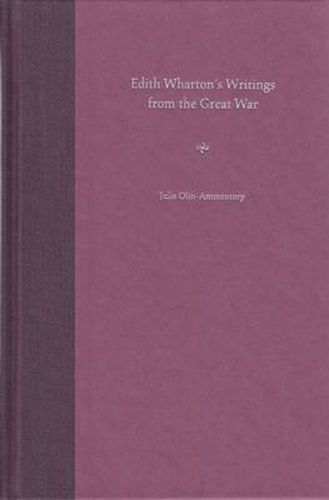 Cover image for Edith Wharton's Writings from the Great War