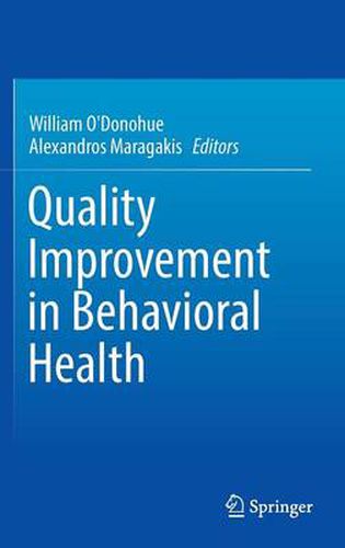 Cover image for Quality Improvement in Behavioral Health