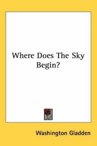 Cover image for Where Does the Sky Begin?