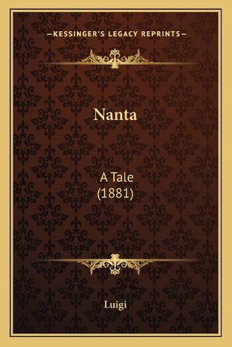 Cover image for Nanta: A Tale (1881)
