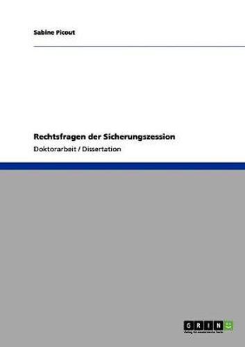 Cover image for Rechtsfragen der Sicherungszession