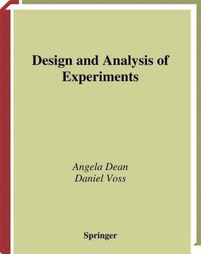 Cover image for Design and Analysis of Experiments