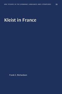 Cover image for Kleist in France