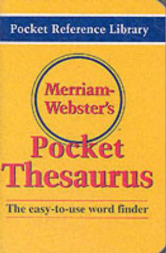 Cover image for Merriam Webster's Pocket Thesaurus