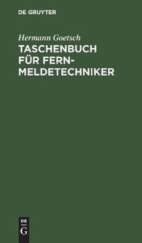 Cover image for Taschenbuch Fur Fernmeldetechniker