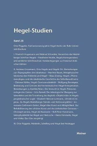 Hegel-Studien / Hegel-Studien