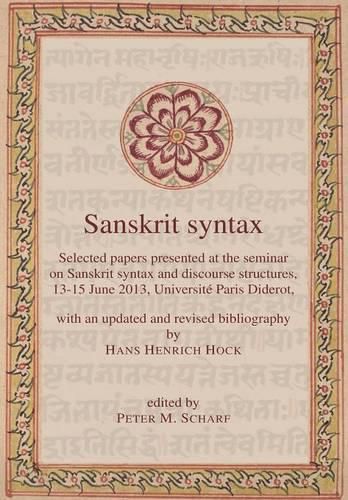 Cover image for Sanskrit syntax