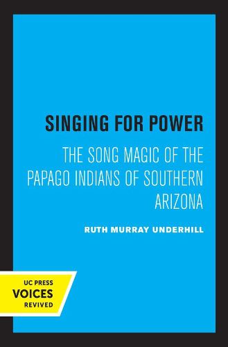 Cover image for Singing for Power: The Song Magic of the Papago Indians of Southern Arizona