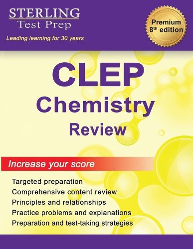 Cover image for Sterling Test Prep CLEP Chemistry Review: Complete Subject Review